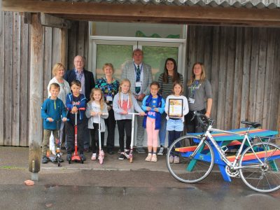 Big Pedal award winners at Pinhoe Primary