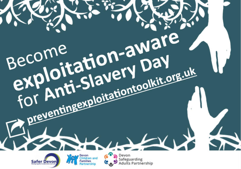 become exploitation aware for anti-slavery day