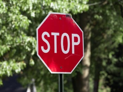 A stop sign