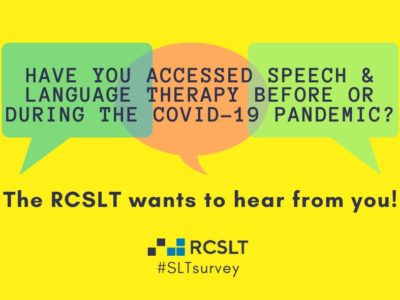 a poster for the RCSLT survey