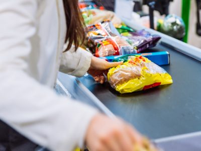 a supermarket checkout