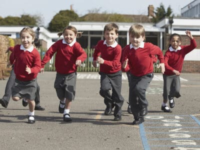 Children in a playground