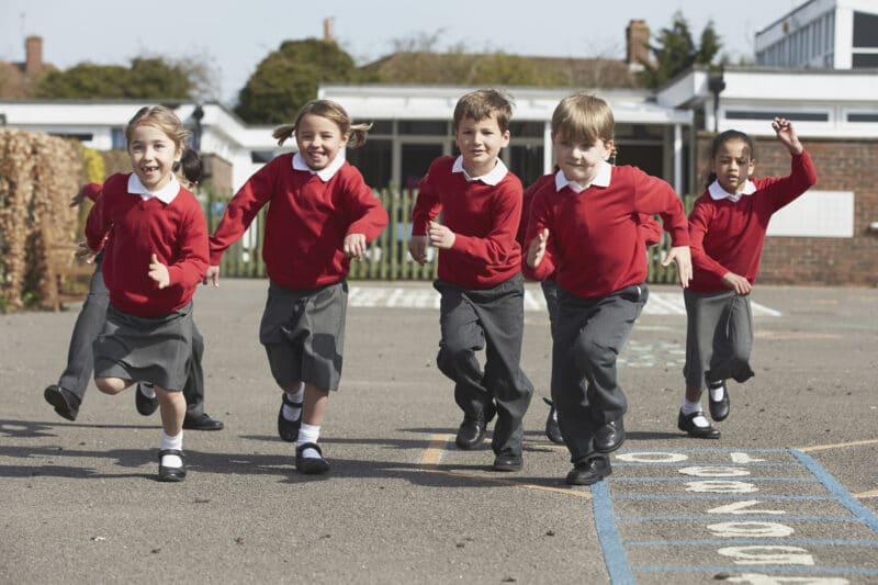 Children in a playground