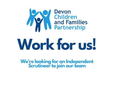 a poster promoting a job opportunity within the Devon Safeguarding Children Partnership