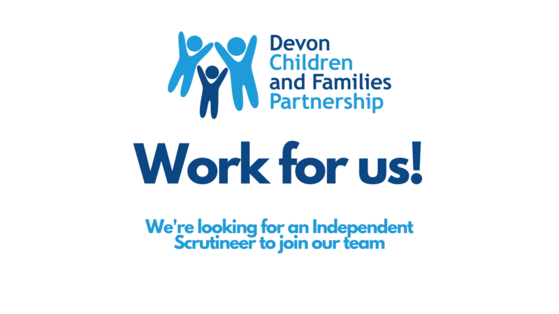 a poster promoting a job opportunity within the Devon Safeguarding Children Partnership