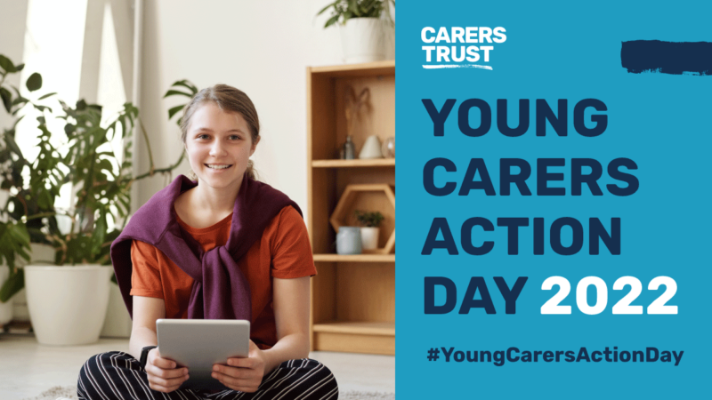 a poster for young carers action day