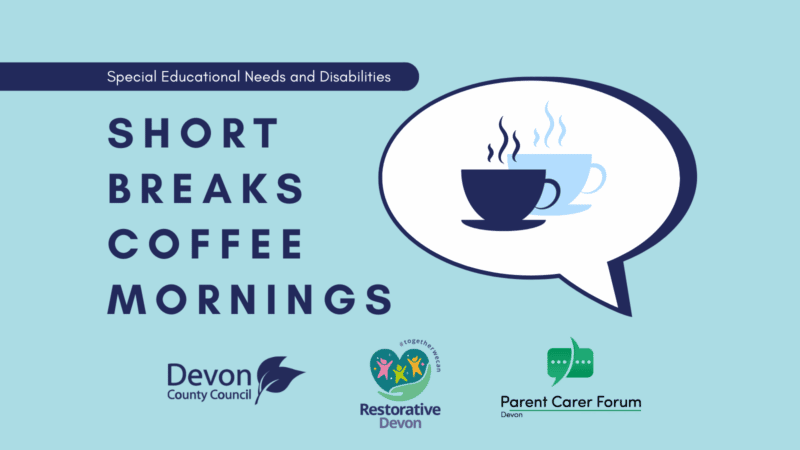 an illustration of two coffee cups in a speech bubble