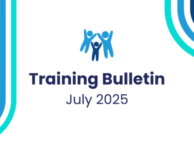 A graphic with the Devon SCP logo and the words July 2025 Training Bulletin