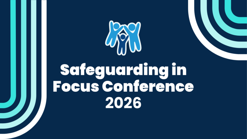 A simple dark blue graphic with the Devon SCP logo and text reading: Safeguarding in Focus Conference 2026